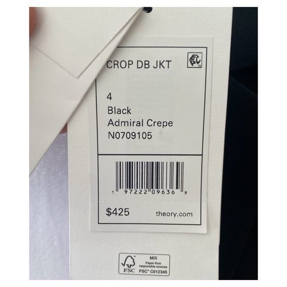 NWT Theory double breasted crop jacket! - Picture 9 of 10